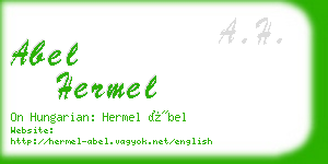 abel hermel business card